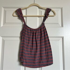 Lush purple & pink striped tank top